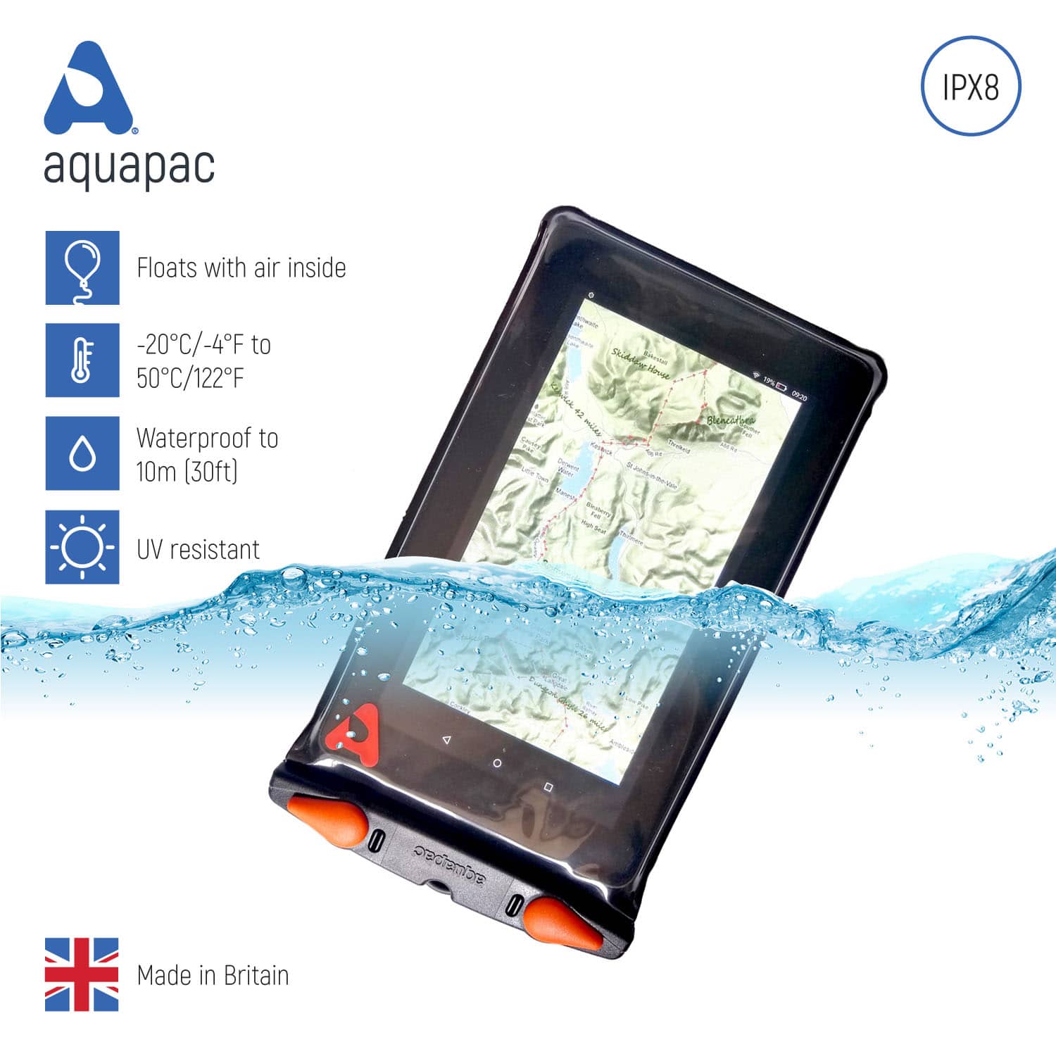 Aquapac PHONE DOCK EXTREME PRO CASE PLUS PLUS WITH WELDED STUD 