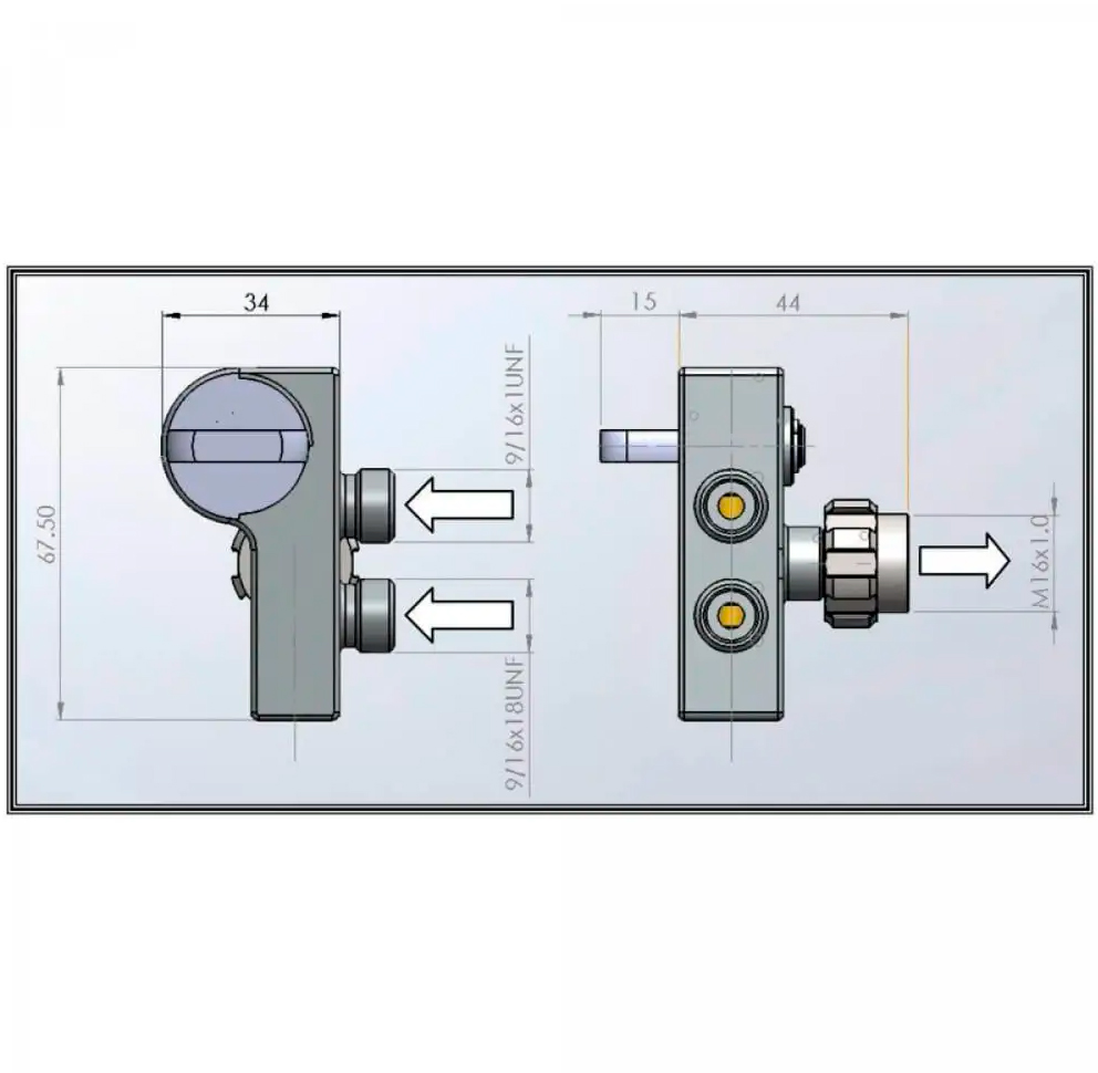  AGA SWITCH BLOCKOMSKIFTER FOR HELMASKE