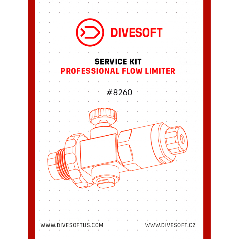 DiveSoft SERVICE KIT - PROFESSIONAL FLOW LIMITER