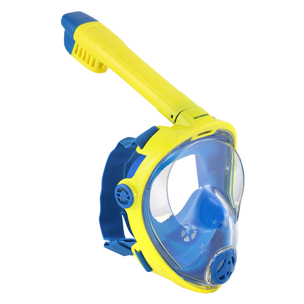 US DIVERS FULL FACE SNORKEL MASKE HYDROAIR BØRN BLÅ/GUL