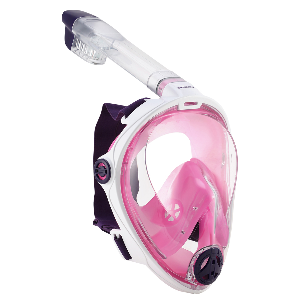 US DIVERS FULL FACE SNORKEL MASKE HYDROAIR L/XL PINK L/XL PINK