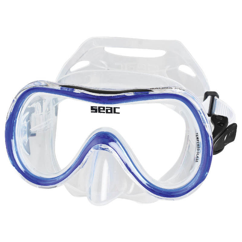 SEACSUB SNORKELMASKE JUNIOR/DAME SALINA SILICONE BLÅ