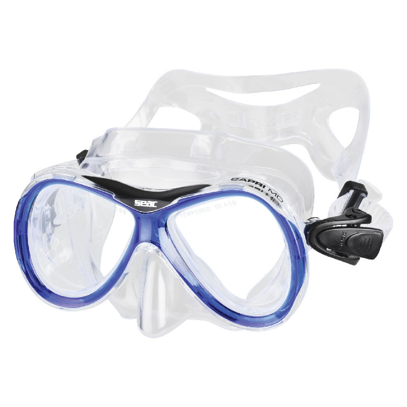 SEACSUB SNORKELMASKE JUNIOR CAPRI SILICONE BLÅ